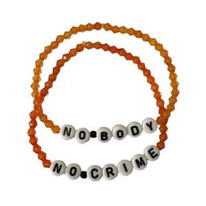 Taylor Swift No Body No Crime Evermore Set of 2 Friendship Bracelets Handmade